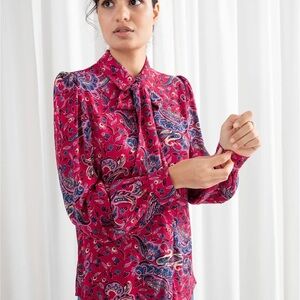 OTHER STORIES
& Paisley Print bow Blouse